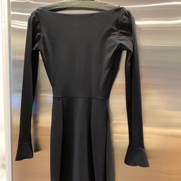 LA PETITE ROBE 🖤 by Chiara Boni Jornei Crystal Grommet V Neck Maxi Dress Black - Picture 11 of 16